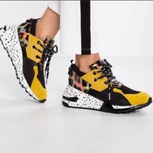 Steve Madden Women’s Cliff Wedge Fashion Sneakers Animal Print Size 10.5